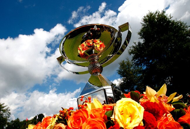 ATLANTA - SEPTEMBER 27:  The FedExCup is seen on the first tee during the final round of THE TOUR Championship presented by Coca-Cola, the final event of the PGA TOUR Playoffs for the FedExCup, at East Lake Golf Club on September 27, 2009 in Atlanta, Geor