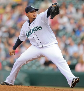 Another young candidate for the most prestigious award for a pitcher, Felix Hernandez of the Seattle Mariners