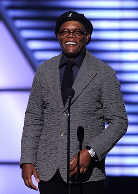 LOS ANGELES, CA - JULY 14:  Actor Samuel L. Jackson speaks onstage during the 2010 ESPY Awards at Nokia Theatre L.A. Live on July 14, 2010 in Los Angeles, California.  (Photo by Kevin Winter/Getty Images)