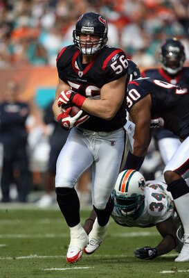 Brian Cushing, the 2009 Defensive Rookie of the Year, helped take the Texans from a pretender to a contender