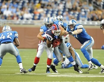 Chad Simpson wonders where the rest of his blockers went vs Lions