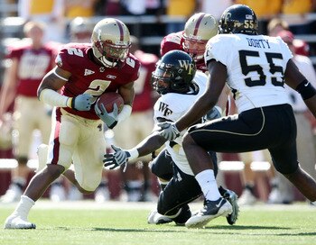 Since there is no pic of Kyle Wilber on Getty Images, here are a few of Wake's other defense players