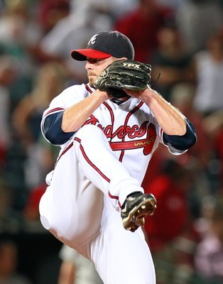 ATLANTA - SEPTEMBER 01:  Billy Wagner #13 of the Atlanta Braves against the New York Mets at Turner Field on September 1, 2010 in Atlanta, Georgia.  (Photo by Kevin C. Cox/Getty Images)