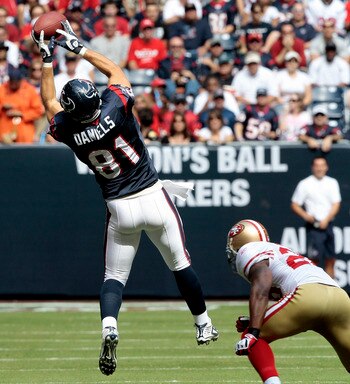 Daniels won't be able to catch many balls like this one.