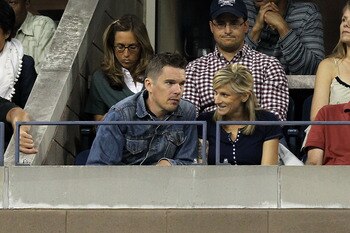 NEW YORK - SEPTEMBER 05:  Ethan Hawke attends day seven of the 2010 U.S. Open at the USTA Billie Jean King National Tennis Center on September 5, 2010 in the Flushing neighborhood of the Queens borough of New York City.  (Photo by Nick Laham/Getty Images)