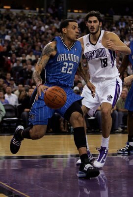 SACRAMENTO, CA - JANUARY 12:  Matt Barnes #22 of the Orlando Magic in action during their game against the Sacramento Kings at ARCO Arena on January 12, 2010 in Sacramento, California.  NOTE TO USER: User expressly acknowledges and agrees that, by downloa