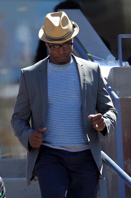NEW YORK - SEPTEMBER 11:  Actor Taye Diggs attends the men's singles semifinal match between Rafael Nadal of Spain and Mikhail Youzhny of Russia during day thirteen of the 2010 U.S. Open at the USTA Billie Jean King National Tennis Center on September 11,