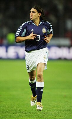 GENEVA - NOVEMBER 12:  Juan Pablo Sorin of Argentina in action during the International friendly match between England and Argentina at the Stade de Geneve on November 12, 2005 in Geneva, Switzerland.  (Photo by Mike Hewitt/Getty Images)