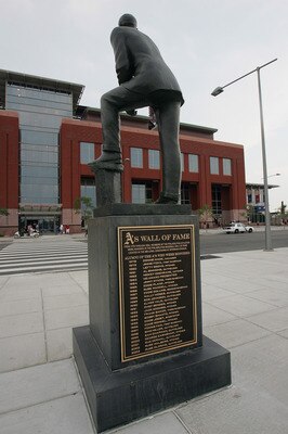 PHILADELPHIA - JULY 1:  A statue of Cornelius MacGillicuddy honors his memory and the memory of other outstanding Philadelphia Athletics. Cornelius MacGillicuddy, better known as Connie Mack (1862-1956), was the longtime owner and manager of the Philadelp
