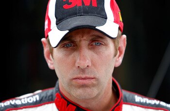 LOUDON, NH - SEPTEMBER 17:  Greg Biffle, driver of the #16 3M Ford, looks on after qualifying for the NASCAR Sprint Cup Series Sylvania 300 at New Hampshire Motor Speedway on September 17, 2010 in Loudon, New Hampshire.  (Photo by Jeff Zelevansky/Getty Im