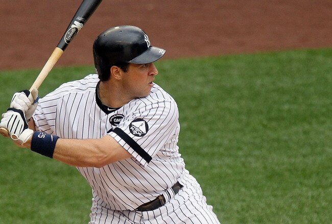 NEW YORK - AUGUST 22:  Mark Teixeira #25 of the New York Yankees in action against the Seattle Mariners on August 22, 2010 at Yankee Stadium in the Bronx borough of New York City.The Yankees defeated the Mariners 10-0.  (Photo by Jim McIsaac/Getty Images)