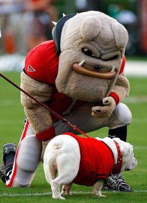 Hairy Dawg and Uga pow wow about their program in decline.