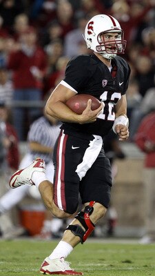 PALO ALTO, CA - SEPTEMBER 18:  Andrew Luck #12 of the Stanford Cardinal runs on his way to a touchdown against the Wake Forest Demon Deacons at Stanford Stadium on September 18, 2010 in Palo Alto, California.  (Photo by Ezra Shaw/Getty Images)