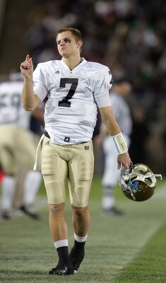 Jimmy Clausen was "this close" to being drafted in the first round