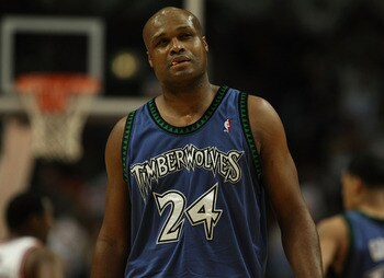 CHICAGO - JANUARY 29:  Antoine Walker #24 of the Minnesota Timberwolves walks up the court after being called for a foul against the Chicago Bulls January 29, 2008 at the United Center in Chicago, Illinois. NOTE TO USER: User expressly acknowledges and ag