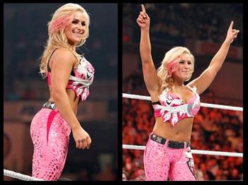 Natalya is celebrating after winning a Divas battle royal on Raw. She became the No. 1 contender to the Unified Divas Championship.