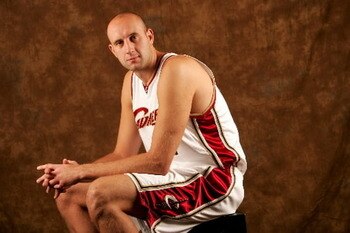 Zydrunas is taller than some people while sitting down