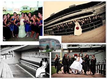 Photo courtesy http://www.trendsettingwedding.com/2009/04/theme-thursday-baseball-themed-wedding.html