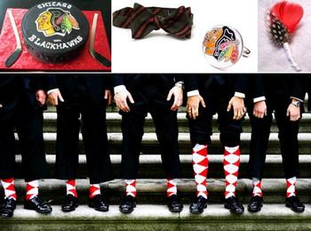Photo courtesy: http://www.onewed.com/blog/savvy-scoop/category/accessories/2010/06/10/sports-inspired-weddings-chicago-blackhawks-win-stanley-cup/