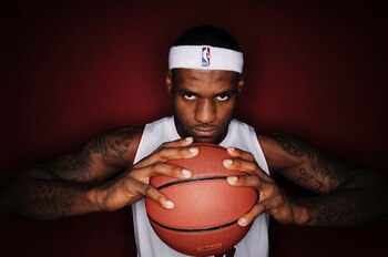 MIAMI - SEPTEMBER 27:  LeBron James #6 of the Miami Heat pose for photos during media day at the Bank United Center on September 27, 2010 in Miami, Florida.  (Photo by Marc Serota/Getty Images)