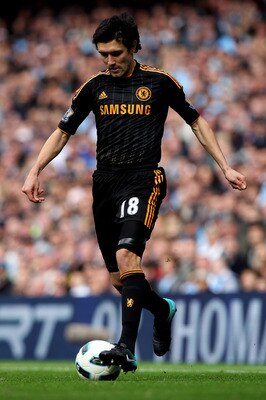 MANCHESTER, ENGLAND - SEPTEMBER 25:   Yury Zhirkov of Chelsea in action during the Barclays Premier League match between Manchester City and Chelsea at the City of Manchester Stadium on September 25, 2010 in Manchester, England.  (Photo by Michael Steele/