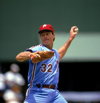 Steve Carlton, nearing the end of the line in 1986.