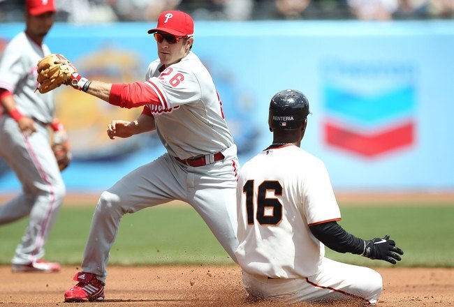 SAN FRANCISCO - APRIL 28:  Chase Utley #26 of the Philadelphia Phillies in action against the San Francisco Giants during an MLB game at AT&T Park on April 28, 2010 in San Francisco, California.  (Photo by Jed Jacobsohn/Getty Images)