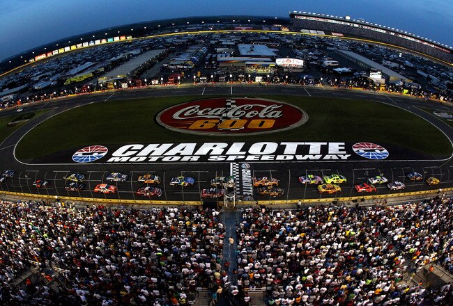 CONCORD, NC - MAY 30:  Kurt Busch, driver of the #2 Miller Lite/Vortex Dodge, and Clint Bowyer, driver of the #33 Cheerios/Hamburger Helper Chevrolet, lead the field during the NASCAR Sprint Cup Series Coca-Cola 600 at Charlotte Motor Speedway on May 30,