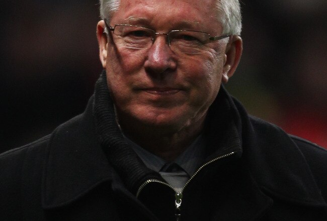 MANCHESTER, ENGLAND - OCTOBER 20:  Sir Alex Ferguson manager of Manchester United looks on prior to the UEFA Champions League Group C  match between Manchester United and Bursaspor Kulubu at Old Trafford on October 20, 2010 in Manchester, England.  (Photo