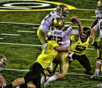 Oh hai!  I'm in your backfield crunching ur quarter-back.
