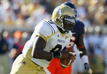 Georgia Tech QB Joshua Nesbitt eyes an impressive record this weekend.