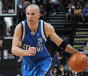 SAN ANTONIO - APRIL 25:  Jason Kidd #2 of the Dallas Mavericks in Game Four of the Western Conference Quarterfinals during the 2010 NBA Playoffs at AT&T Center on April 25, 2010 in San Antonio, Texas. NOTE TO USER: User expressly acknowledges and agrees t
