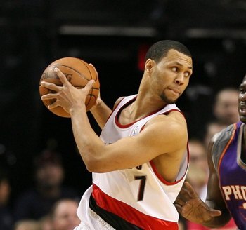PORTLAND, OR - APRIL 29:  Brandon Roy #7 of the Portland Trail Blazers in action against Jason Richardson #23 of the Phoenix Suns during Game Six of the Western Conference Quarterfinals of the NBA Playoffs on April 29, 2010 at the Rose Garden in Portland,