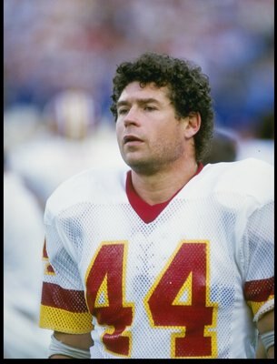 28 Oct 1984:  Running back John Riggins of the Washington Redskins looks on during a game against the New York Giants at Giants Stadium in East Rutherford, New Jersey.  The Giants won the game, 37-13. Mandatory Credit: Mike Powell  /Allsport