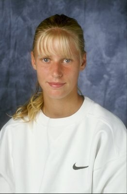 1 Sep 1998:  A portrait of WTA player Elena Dementieva, taken during the 1998 U.S. Open at the USTA National Tennis Center in Flushing, New York.  Mandatory Credit: Allsport  /Allsport