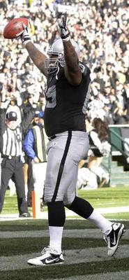 It's funny to think that the only receiving touchdown by the Raiders was a back up offensive tackle!