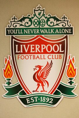 LIVERPOOL, ENGLAND - FEBRUARY 14:  The club emblem at Anfield home of Liverpool Football Club on February 14, 2007 in Liverpool, England. (Photo by Clive Brunskill/Getty Images)