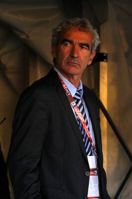 BLOEMFONTEIN, SOUTH AFRICA - JUNE 22:  Raymond Domenech head coach of France walks out of the tunnel prior to the 2010 FIFA World Cup South Africa Group A match between France and South Africa at the Free State Stadium on June 22, 2010 in Mangaung/Bloemfo