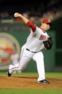 WASHINGTON - MAY 19:  Matt Capps #55 of the Washington Nationals pitches against the New York Mets at Nationals Park on May 19, 2010 in Washington, DC. (Photo by Greg Fiume/Getty Images)