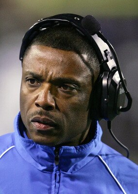 LAS VEGAS - DECEMBER 22:  UCLA Bruins head coach DeWayne Walker watches his team take on the Brigham Young University Cougars in the Pioneer Las Vegas Bowl December 22, 2007 in Las Vegas, Nevada.  (Photo by Ethan Miller/Getty Images)