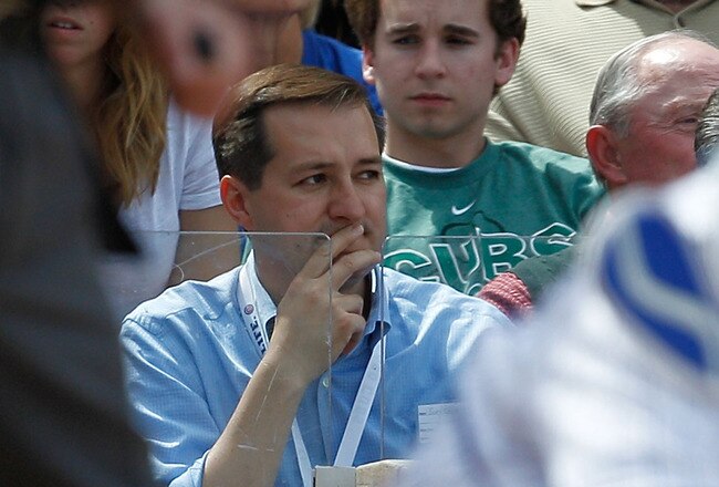 CHICAGO - MAY 14: Chairman and owner Tom Ricketts of the Chicago Cubs watches as his team takes on the Pittsburgh Pirates at Wrigley Field on May 14, 2010 in Chicago, Illinois. The Pirates defeated the Cubs 10-6. (Photo by Jonathan Daniel/Getty Images)