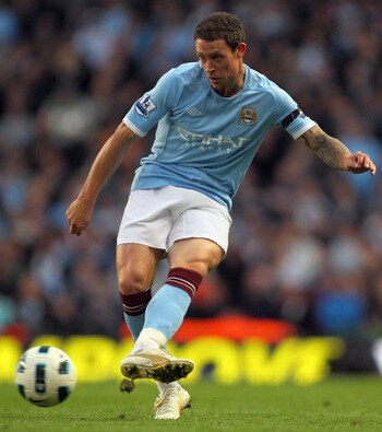 MANCHESTER, ENGLAND - OCTOBER 24:  Wayne Bridge of Manchester City in action during the Barclays Premier League match between Manchester City and Arsenal at City of Manchester Stadium on October 24, 2010 in Manchester, England.  (Photo by Clive Rose/Getty