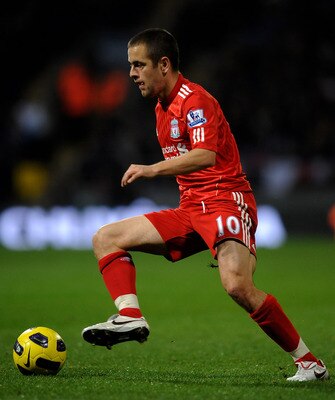 BOLTON, ENGLAND - OCTOBER 31:  Joe Cole of Liverpool in action during the Barclays Premier League match between Bolton Wanderers and Liverpool at the Reebok Stadium on October 31, 2010 in Bolton, England.  (Photo by Laurence Griffiths/Getty Images)