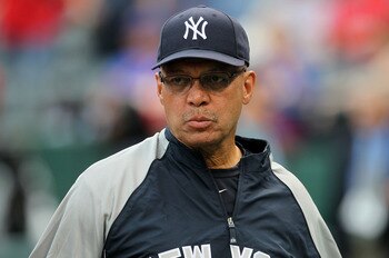 ARLINGTON, TX - OCTOBER 22:  Baseball Hall of Famer Reggie Jackson looks on during batting prior to the New York Yankees playing against the Texas Rangers in Game Six of the ALCS during the 2010 MLB Playoffs at Rangers Ballpark in Arlington on October 22,