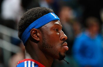 ATLANTA - NOVEMBER 03:  Ben Wallace #6 of the Detroit Pistons against the Atlanta Hawks at Philips Arena on November 3, 2010 in Atlanta, Georgia.  NOTE TO USER: User expressly acknowledges and agrees that, by downloading and/or using this Photograph, User