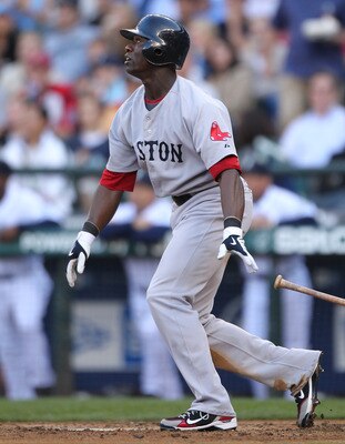 SEATTLE - JULY 22: Mike Cameron #23 of the Boston Red Sox bats against the Seattle Mariners at Safeco Field on July 22, 2010 in Seattle, Washington. (Photo by Otto Greule Jr/Getty Images)