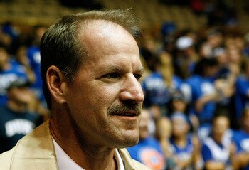 DURHAM, NC - FEBRUARY 11:  Former Pittsburgh Steelers Head Coach Bill Cowher attends the game between the North Carolina Tar Heels and the Duke Blue Devils on February 11, 2009 at Cameron Indoor Stadium in Durham, North Carolina.  (Photo by Kevin Cox/Gett