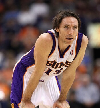PHOENIX - DECEMBER 15:  Steve Nash #13 of the Phoenix Suns during the NBA game against the Minnesota Timberwolves at US Airways Center on December 15, 2010 in Phoenix, Arizona. NOTE TO USER: User expressly acknowledges and agrees that, by downloading and