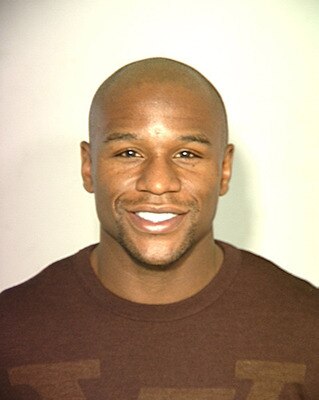 LAS VEGAS, NV - UNDATED: In this handout provided by the Las Vegas Police Department, boxer Floyd Mayweather Jr. poses for a mug shot in Las Vegas, Nevada. Mayweather was arrested for a misdemeanor battery warrant December 16, 2010 at a casino on the Las