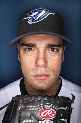 DUNEDIN, FL - MARCH 01:  Kevin Gregg #63 of the Toronto Blue Jays poses for photos during media day  on March 1, 2010 in Dunedin, Florida.  (Photo by Marc Serota/Getty Images)